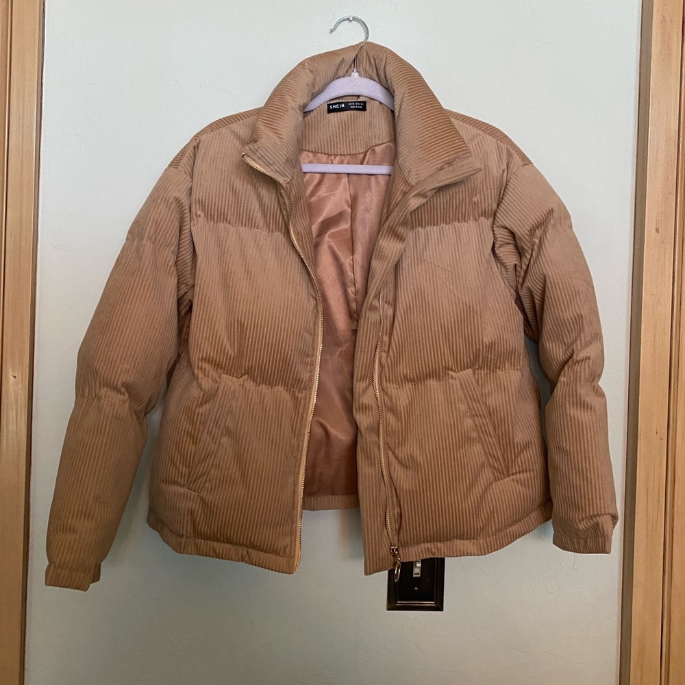 shein corduroy puffer!